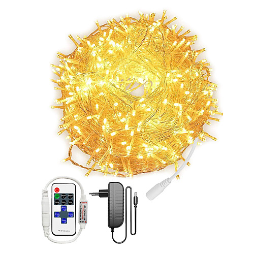 LED String Lights DC24V 100M-800LED Waterproof with 11 key RF Dimmer Controlle Indoor Outdoor Christmas Tree Wedding Party Bedroom Decorations
LED String Lights DC24V 100M-800LED Waterproof with 11 key RF Dimmer Controlle Indoor Outdoor Christmas Tree Wedding Party Bedroom Decorations