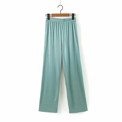 Women's Basic Streetwear Comfort Daily Going out Wide Leg Pants Pants Solid Colored Full Length Classic Green
Women's Basic Streetwear Comfort Daily Going out Wide Leg Pants Pants Solid Colored Full Length Classic Green