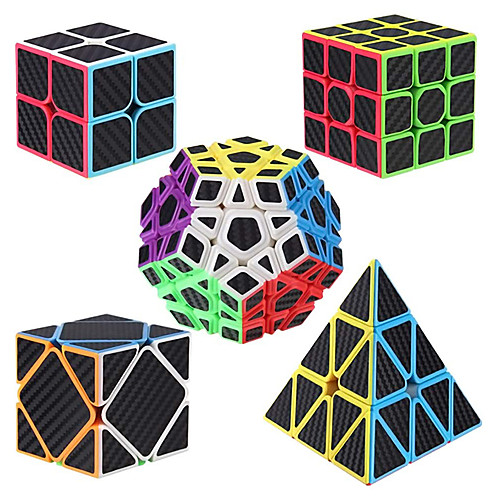 Speed Cube Set 5 pcs Magic Cube IQ Cube Carbon Fiber 222 333 Speedcubing Bundle 3D Puzzle Cube Stress Reliever Puzzle Cube Stickerless Smooth Office Desk Toys Pyramid Megaminx Skew Kid's Adults
Speed Cube Set 5 pcs Magic Cube IQ Cube Carbon Fiber 222 333 Speedcubing Bundle 3D Puzzle Cube Stress Reliever Puzzle Cube Stickerless Smooth Office Desk Toys Pyramid Megaminx Skew Kid's Adults