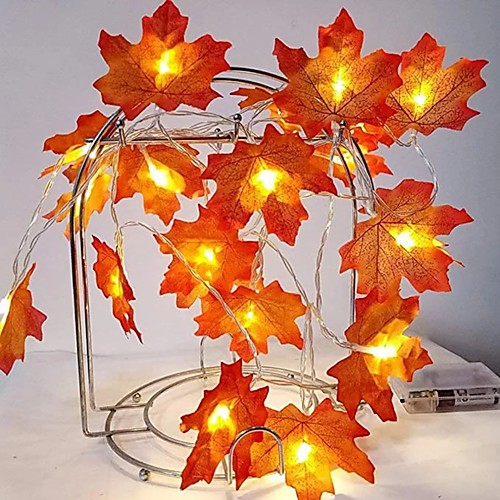 1.5M 10LED Lights Maple Leaves Garland Led Fairy Lights for Christmas Decoration Autumn String Light Festive DIY Halloween Decor
1.5M 10LED Lights Maple Leaves Garland Led Fairy Lights for Christmas Decoration Autumn String Light Festive DIY Halloween Decor