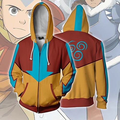 Inspired by Avatar: The Last Airbender Aang Cosplay Costume Hoodie Terylene 3D Printing Hoodie For Women's / Men's
Inspired by Avatar: The Last Airbender Aang Cosplay Costume Hoodie Terylene 3D Printing Hoodie For Women's / Men's
