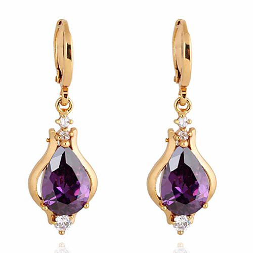 elegant unique design 18k gold filled inlay teardrop purple cubic zirconia dangle drop earrings
elegant unique design 18k gold filled inlay teardrop purple cubic zirconia dangle drop earrings