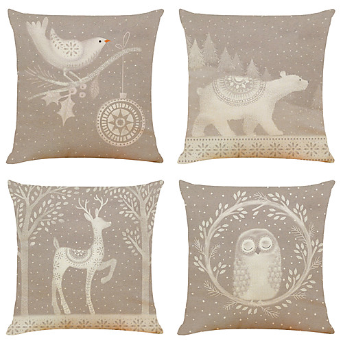 Set of 4 Simple Nordic Faux Linen Square Decorative Throw Pillow Cases Sofa Cushion Covers 18x18
Set of 4 Simple Nordic Faux Linen Square Decorative Throw Pillow Cases Sofa Cushion Covers 18x18