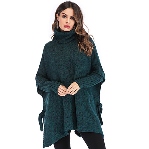 Women's Knitted Solid Color Pullover Long Sleeve Sweater Cardigans Turtleneck Fall Blushing Pink Green
Women's Knitted Solid Color Pullover Long Sleeve Sweater Cardigans Turtleneck Fall Blushing Pink Green