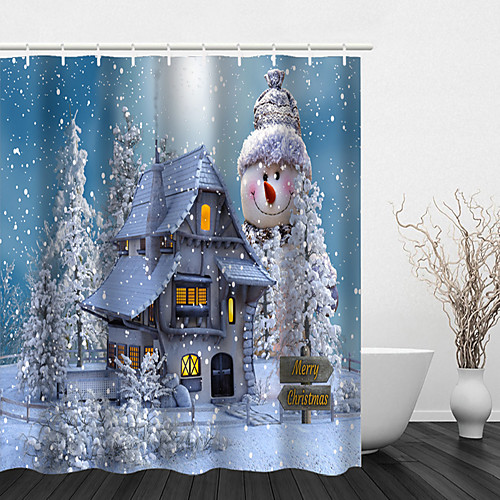 Bathroom Shower Curtain And Hook Rainbow Classic Polyester Cute Christmas Bathroom Decorations Snowman Outside
Bathroom Shower Curtain And Hook Rainbow Classic Polyester Cute Christmas Bathroom Decorations Snowman Outside