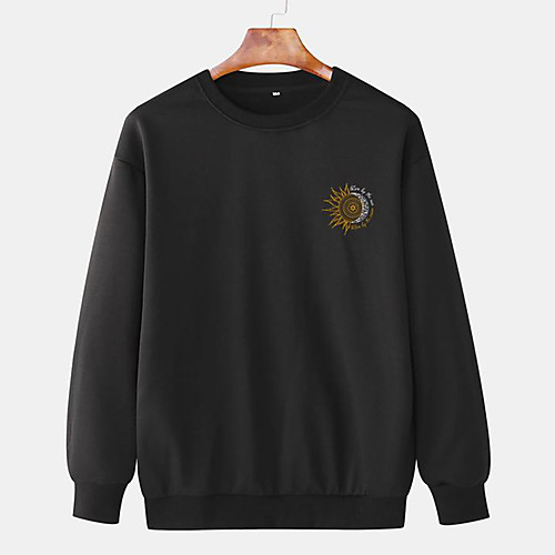 Men's Pullover Sweatshirt Print Round Neck Daily Basic Hoodies Sweatshirts Long Sleeve Black
Men's Pullover Sweatshirt Print Round Neck Daily Basic Hoodies Sweatshirts Long Sleeve Black