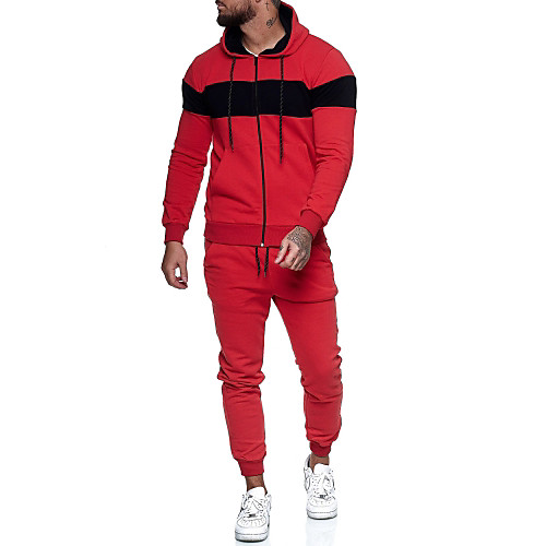 Men's 2 Piece Full Zip Tracksuit Sweatsuit Street Casual 2pcs Winter Long Sleeve Cotton Breathable Soft Fitness Gym Workout Running Jogging Training Sportswear Jacket White Black Red Army Green Blue
Men's 2 Piece Full Zip Tracksuit Sweatsuit Street Casual 2pcs Winter Long Sleeve Cotton Breathable Soft Fitness Gym Workout Running Jogging Training Sportswear Jacket White Black Red Army Green Blue