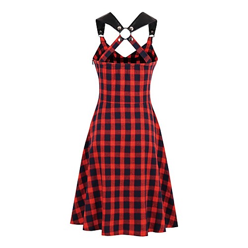 Women's Strap Dress Knee Length Dress Red Sleeveless Print Backless Zipper Patchwork Summer Halter Neck Vintage Slim 2021 S M L XL XXL 3XL
Women's Strap Dress Knee Length Dress Red Sleeveless Print Backless Zipper Patchwork Summer Halter Neck Vintage Slim 2021 S M L XL XXL 3XL