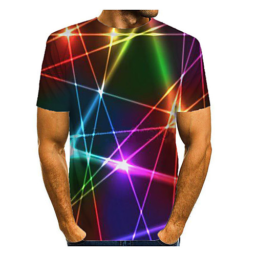 Men's T shirt Shirt 3D Print Graphic Abstract 3D Print Short Sleeve Daily Tops Round Neck Rainbow
Men's T shirt Shirt 3D Print Graphic Abstract 3D Print Short Sleeve Daily Tops Round Neck Rainbow