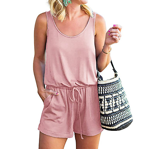 Women's Basic Streetwear White Black Blue Romper Striped Solid Colored Patchwork
Women's Basic Streetwear White Black Blue Romper Striped Solid Colored Patchwork