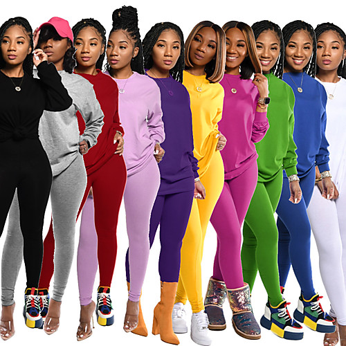 Women's 2 Piece Tracksuit Sweatsuit Street Athleisure 2pcs Winter Long Sleeve Elastane Thermal Warm Breathable Soft Fitness Gym Workout Running Jogging Training Sportswear Solid Colored Normal
Women's 2 Piece Tracksuit Sweatsuit Street Athleisure 2pcs Winter Long Sleeve Elastane Thermal Warm Breathable Soft Fitness Gym Workout Running Jogging Training Sportswear Solid Colored Normal