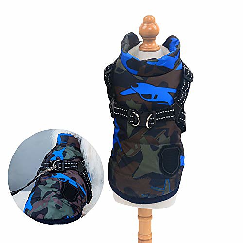 pet winter clothes for small dogs cotton padded camouflage dog coats with durable chest strap harness down jacket vest for chihuahua,teddy, maltese, pomeranian
pet winter clothes for small dogs cotton padded camouflage dog coats with durable chest strap harness down jacket vest for chihuahua,teddy, maltese, pomeranian