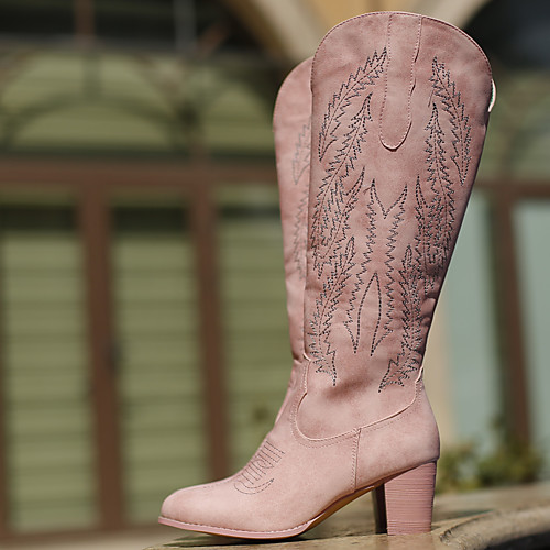 Women's Boots Block Heel Boots Cowboy Western Boots Pumps Pointed Toe Knee High Boots Sexy Punk & Gothic Sweet Daily Party & Evening Walking Shoes Faux Leather Flower Animal Patterned Geometric Dusty
Women's Boots Block Heel Boots Cowboy Western Boots Pumps Pointed Toe Knee High Boots Sexy Punk & Gothic Sweet Daily Party & Evening Walking Shoes Faux Leather Flower Animal Patterned Geometric Dusty
