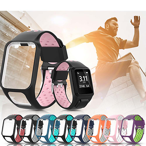 Silicone Watch Band for TomTom Runner 3 Cardio Music / TomTom Adventurer / TomTom Runner 2 Cardio Music / TomTom Golfer 2 / TomTom Spark 3 Cardio Music Replaceable Bracelet Wrist Strap
Silicone Watch Band for TomTom Runner 3 Cardio Music / TomTom Adventurer / TomTom Runner 2 Cardio Music / TomTom Golfer 2 / TomTom Spark 3 Cardio Music Replaceable Bracelet Wrist Strap
