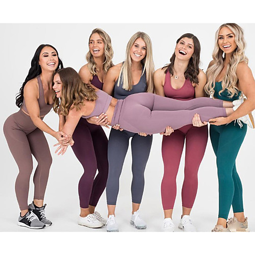 Women's 2pcs Yoga Suit Winter Seamless Racerback Removable Pad Purple Red Dark Purple Nylon Fitness Gym Workout Running High Waist Cropped Leggings Bra Top Clothing Suit Sport Activewear Tummy
Women's 2pcs Yoga Suit Winter Seamless Racerback Removable Pad Purple Red Dark Purple Nylon Fitness Gym Workout Running High Waist Cropped Leggings Bra Top Clothing Suit Sport Activewear Tummy