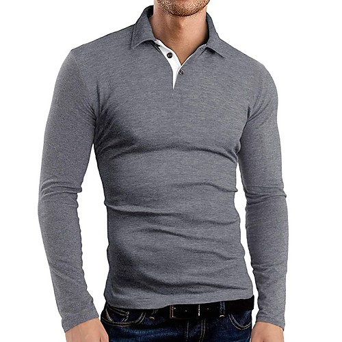 Men's Golf Shirt Tennis Shirt non-printing Solid Colored Long Sleeve Holiday Tops Basic Blue Wine Gray
Men's Golf Shirt Tennis Shirt non-printing Solid Colored Long Sleeve Holiday Tops Basic Blue Wine Gray