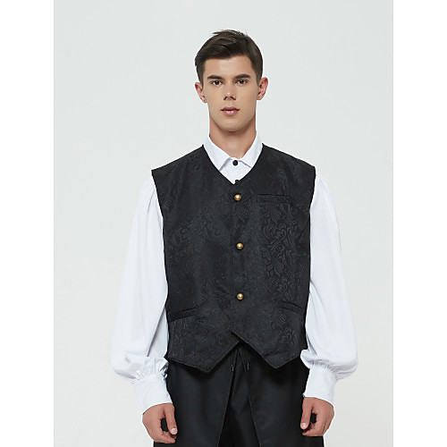 Plague Doctor Punk & Gothic Medieval Steampunk 17th Century Vest Men's Costume White / Black / Blue Vintage Cosplay Party
Plague Doctor Punk & Gothic Medieval Steampunk 17th Century Vest Men's Costume White / Black / Blue Vintage Cosplay Party