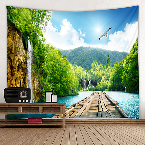 Forest Waterfall Bridge Digital Printed Tapestry Classic Theme Wall Decor 100% Polyester Contemporary Wall Art Wall Tapestries Decoration
Forest Waterfall Bridge Digital Printed Tapestry Classic Theme Wall Decor 100% Polyester Contemporary Wall Art Wall Tapestries Decoration