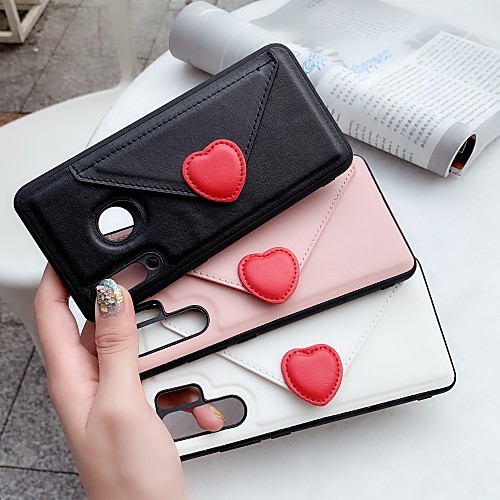 Phone Case For Huawei Back Cover Leather Huawei P30 Huawei P30 Pro Huawei P30 Lite Card Holder Shockproof Heart Solid Color PU Leather TPU
Phone Case For Huawei Back Cover Leather Huawei P30 Huawei P30 Pro Huawei P30 Lite Card Holder Shockproof Heart Solid Color PU Leather TPU