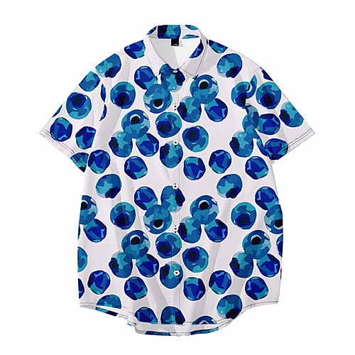 Men's Shirt Other Prints Graphic Print Short Sleeve Daily Tops Beach Hawaiian Blue
Men's Shirt Other Prints Graphic Print Short Sleeve Daily Tops Beach Hawaiian Blue