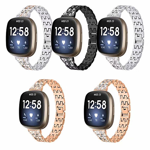 Smart Watch Band for Fitbit Jewelry Design Stainless Steel Replacement Wrist Strap for Fitbit Versa 3 FitbitSense
Smart Watch Band for Fitbit Jewelry Design Stainless Steel Replacement Wrist Strap for Fitbit Versa 3 FitbitSense