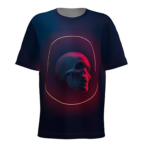 Men's T shirt 3D Print Graphic 3D Skull Print Short Sleeve Halloween Tops Red-Navy
Men's T shirt 3D Print Graphic 3D Skull Print Short Sleeve Halloween Tops Red-Navy