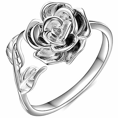 retro vintage stainless steel flower and leaf promise statement anniversary ring (silver, 13)
retro vintage stainless steel flower and leaf promise statement anniversary ring (silver, 13)