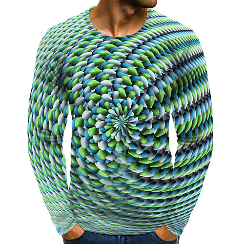 Men's T shirt Shirt 3D Print Graphic 3D Plus Size Print Long Sleeve Daily Tops Elegant Exaggerated Round Neck Green
Men's T shirt Shirt 3D Print Graphic 3D Plus Size Print Long Sleeve Daily Tops Elegant Exaggerated Round Neck Green
