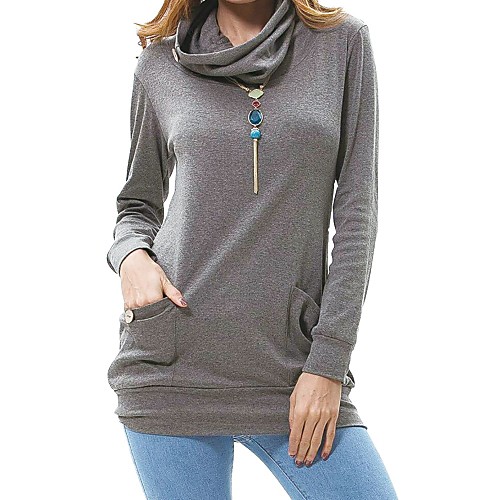 Women's Pullover Sweatshirt Solid Color Daily Basic Casual Hoodies Sweatshirts Loose Blue Purple Dark Gray
Women's Pullover Sweatshirt Solid Color Daily Basic Casual Hoodies Sweatshirts Loose Blue Purple Dark Gray