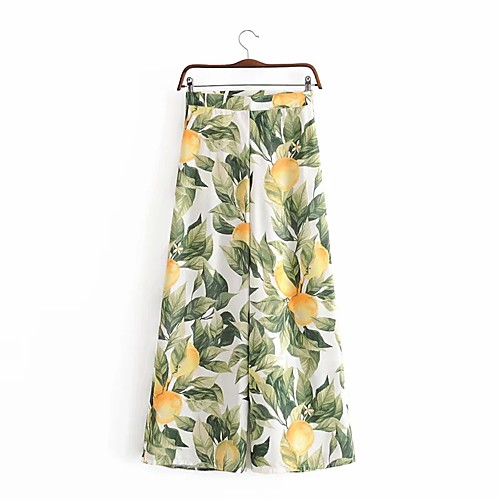 Women's Basic Streetwear Comfort Daily Going out Wide Leg Pants Pants Plants Full Length Green
Women's Basic Streetwear Comfort Daily Going out Wide Leg Pants Pants Plants Full Length Green