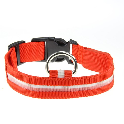 Dog Collar Light Up Collar LED Lights Adjustable / Retractable Textile Plastic Yellow Red Blue Pink Orange
Dog Collar Light Up Collar LED Lights Adjustable / Retractable Textile Plastic Yellow Red Blue Pink Orange