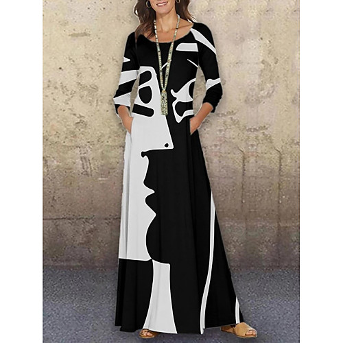 Women's A Line Dress Maxi long Dress Dusty Blue White Red Long Sleeve Print Print Fall Spring Round Neck Casual 2021 M L XL XXL 3XL 4XL 5XL
Women's A Line Dress Maxi long Dress Dusty Blue White Red Long Sleeve Print Print Fall Spring Round Neck Casual 2021 M L XL XXL 3XL 4XL 5XL