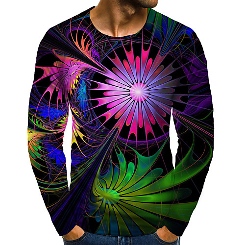 Men's T shirt 3D Print Graphic 3D Plus Size Print Long Sleeve Daily Tops Elegant Exaggerated Rainbow
Men's T shirt 3D Print Graphic 3D Plus Size Print Long Sleeve Daily Tops Elegant Exaggerated Rainbow