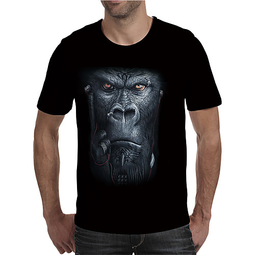 Men's T shirt Shirt 3D Print Graphic Animal Plus Size Print Short Sleeve Daily Tops Elegant Exaggerated Round Neck Black
Men's T shirt Shirt 3D Print Graphic Animal Plus Size Print Short Sleeve Daily Tops Elegant Exaggerated Round Neck Black