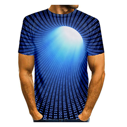 Men's T shirt Shirt 3D Print Graphic Abstract 3D Print Short Sleeve Daily Tops Round Neck Blue
Men's T shirt Shirt 3D Print Graphic Abstract 3D Print Short Sleeve Daily Tops Round Neck Blue