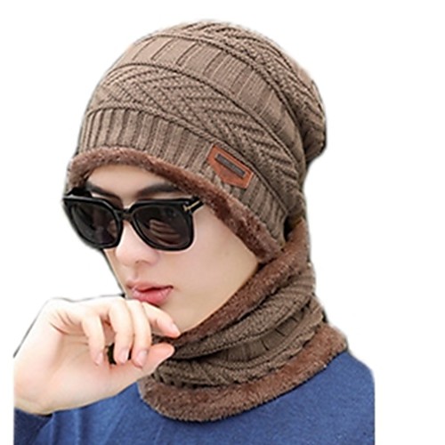 Women's Men's Hiking Cap Beanie Hat 1 set Winter Outdoor Windproof Warm Soft Thick Neck Gaiter Neck Tube Skull Cap Beanie Solid Color Woolen Cloth Black Burgundy Blue for Fishing Climbing Running
Women's Men's Hiking Cap Beanie Hat 1 set Winter Outdoor Windproof Warm Soft Thick Neck Gaiter Neck Tube Skull Cap Beanie Solid Color Woolen Cloth Black Burgundy Blue for Fishing Climbing Running