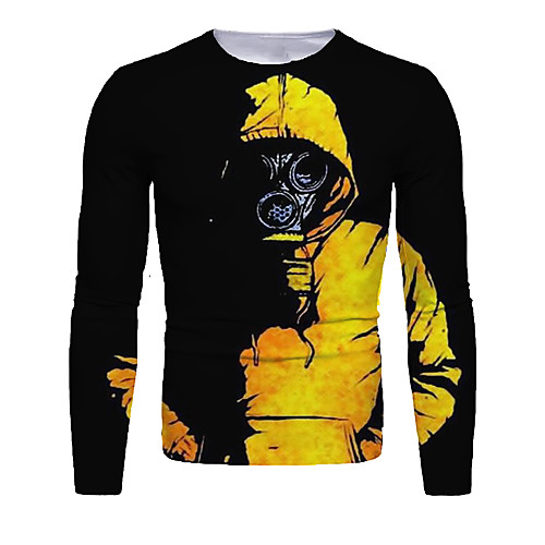 Men's T shirt 3D Print Graphic 3D Portrait Print Long Sleeve Daily Tops Yellow
Men's T shirt 3D Print Graphic 3D Portrait Print Long Sleeve Daily Tops Yellow