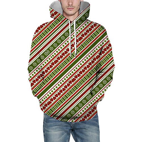 Men's Pullover Hoodie Sweatshirt Striped Graphic 3D Hooded Christmas Daily 3D Print Christmas Hoodies Sweatshirts Long Sleeve Green
Men's Pullover Hoodie Sweatshirt Striped Graphic 3D Hooded Christmas Daily 3D Print Christmas Hoodies Sweatshirts Long Sleeve Green
