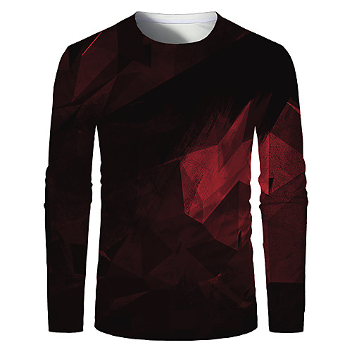 Men's T shirt 3D Print Graphic Optical Illusion Plus Size Print Long Sleeve Daily Tops Elegant Exaggerated Red
Men's T shirt 3D Print Graphic Optical Illusion Plus Size Print Long Sleeve Daily Tops Elegant Exaggerated Red