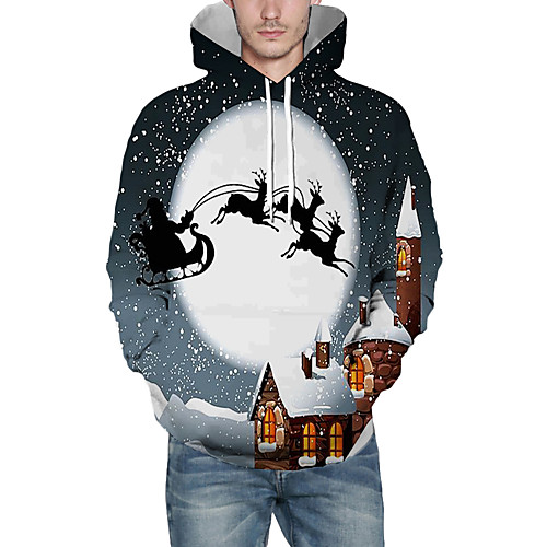 Men's Pullover Hoodie Sweatshirt Graphic 3D Reindeer Hooded Christmas Daily 3D Print Christmas Hoodies Sweatshirts Long Sleeve Gray
Men's Pullover Hoodie Sweatshirt Graphic 3D Reindeer Hooded Christmas Daily 3D Print Christmas Hoodies Sweatshirts Long Sleeve Gray