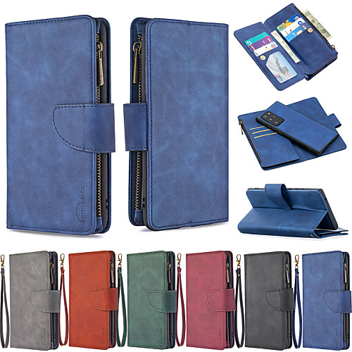 Phone Case For Samsung Galaxy Full Body Case Leather Wallet Card S20 Plus S20 Ultra S20 S9 S9 Plus Note 20 Ultra Galaxy A91 / M80S A51 S10 S10 Wallet Card Holder Shockproof Solid Color PU Leather
Phone Case For Samsung Galaxy Full Body Case Leather Wallet Card S20 Plus S20 Ultra S20 S9 S9 Plus Note 20 Ultra Galaxy A91 / M80S A51 S10 S10 Wallet Card Holder Shockproof Solid Color PU Leather
