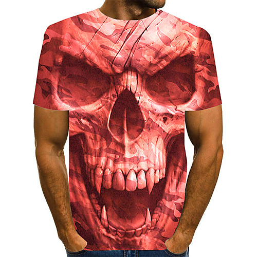 Men's T shirt 3D Print Graphic Skull Plus Size Print Short Sleeve Daily Tops Elegant Exaggerated Blue Purple Red
Men's T shirt 3D Print Graphic Skull Plus Size Print Short Sleeve Daily Tops Elegant Exaggerated Blue Purple Red