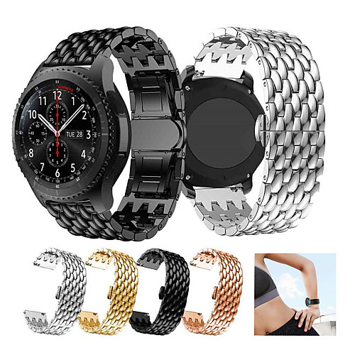 Stainless Steel Watch Band Strap For Galaxy Watch 3 45mm / Watch 46mm / Gear S3 Metal Replacement Watchband Dragon Scale Bracelet Wristband 22mm
Stainless Steel Watch Band Strap For Galaxy Watch 3 45mm / Watch 46mm / Gear S3 Metal Replacement Watchband Dragon Scale Bracelet Wristband 22mm