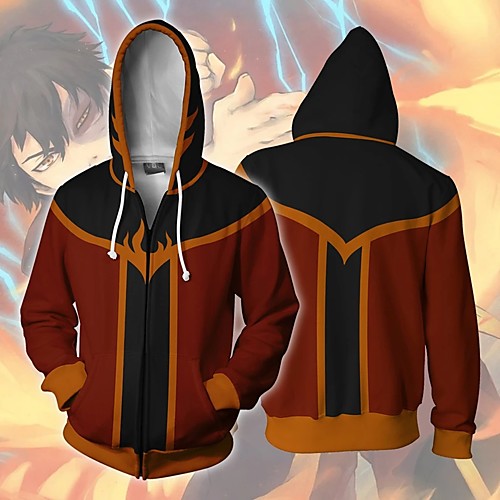 Inspired by Avatar: The Last Airbender Zuko Cosplay Costume Hoodie Terylene 3D Printing Hoodie For Women's / Men's
Inspired by Avatar: The Last Airbender Zuko Cosplay Costume Hoodie Terylene 3D Printing Hoodie For Women's / Men's