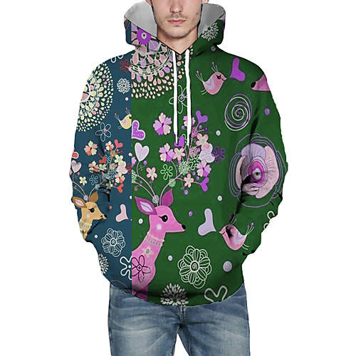 Men's Pullover Hoodie Sweatshirt Graphic 3D Reindeer Hooded Christmas Daily 3D Print Christmas Hoodies Sweatshirts Long Sleeve Green
Men's Pullover Hoodie Sweatshirt Graphic 3D Reindeer Hooded Christmas Daily 3D Print Christmas Hoodies Sweatshirts Long Sleeve Green