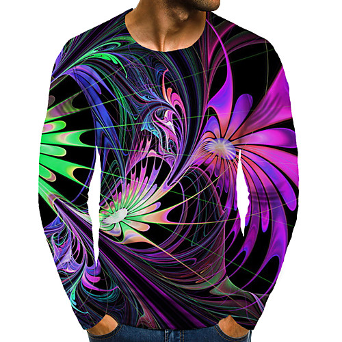 Men's T shirt Shirt 3D Print Graphic 3D Plus Size Print Long Sleeve Daily Tops Elegant Exaggerated Round Neck Rainbow
Men's T shirt Shirt 3D Print Graphic 3D Plus Size Print Long Sleeve Daily Tops Elegant Exaggerated Round Neck Rainbow