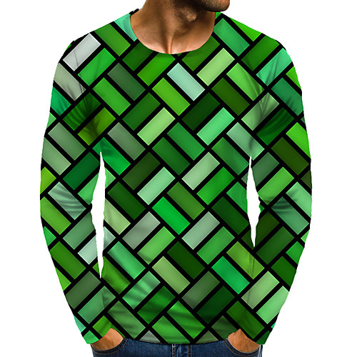 Men's T shirt Shirt 3D Print Graphic 3D Plus Size Print Long Sleeve Daily Tops Elegant Exaggerated Round Neck Green
Men's T shirt Shirt 3D Print Graphic 3D Plus Size Print Long Sleeve Daily Tops Elegant Exaggerated Round Neck Green