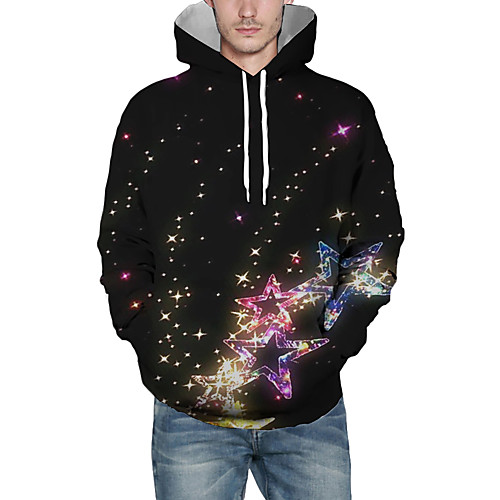 Men's Pullover Hoodie Sweatshirt Galaxy Graphic 3D Hooded Christmas Daily 3D Print Christmas Hoodies Sweatshirts Long Sleeve Black 
Men's Pullover Hoodie Sweatshirt Galaxy Graphic 3D Hooded Christmas Daily 3D Print Christmas Hoodies Sweatshirts Long Sleeve Black