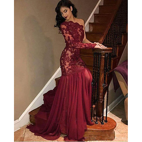 Women's Swing Dress Maxi long Dress Red Long Sleeve Solid Color Lace Patchwork Fall Spring One Shoulder Party Elegant Sexy Party Slim 2021 S M L XL
Women's Swing Dress Maxi long Dress Red Long Sleeve Solid Color Lace Patchwork Fall Spring One Shoulder Party Elegant Sexy Party Slim 2021 S M L XL