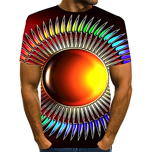 Men's T shirt Shirt 3D Print Graphic 3D Plus Size Print Short Sleeve Daily Tops Elegant Exaggerated Round Neck Blue Red Green
Men's T shirt Shirt 3D Print Graphic 3D Plus Size Print Short Sleeve Daily Tops Elegant Exaggerated Round Neck Blue Red Green